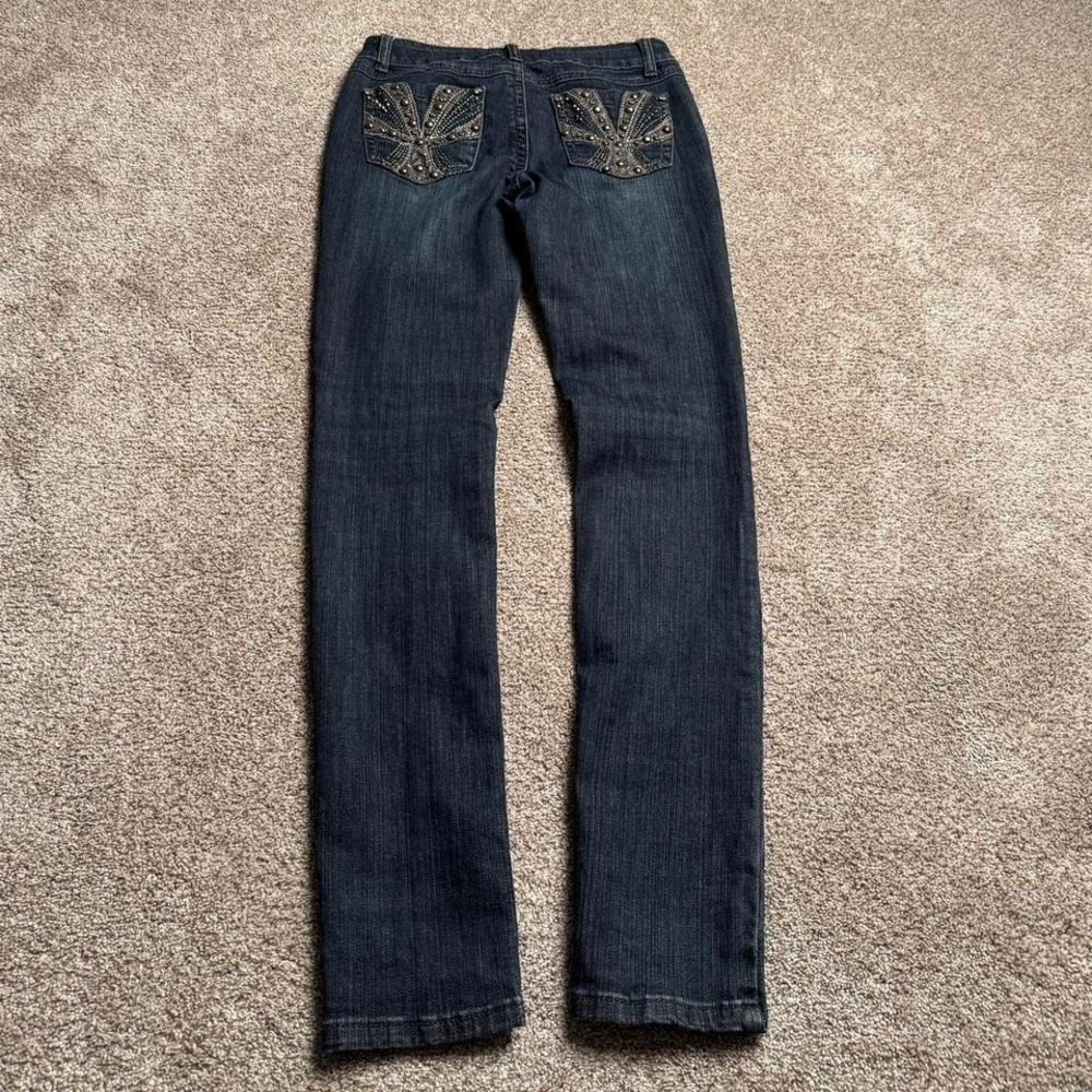 SEDUCTIONS‎ SLIM CUT INDIGO BLUE LOW RISE DENIM